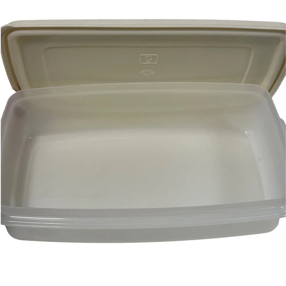 Vintage 80s Tupperware Red Thawing Grease Drip Rubbermaid Food Container Storage